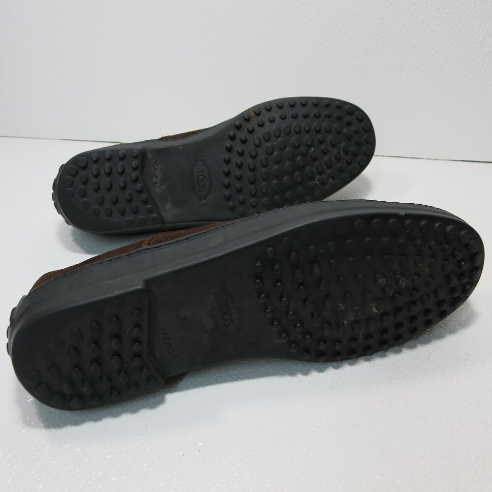 Tod's 8.5 Suede Leather Casual Oxfords Shoe Men's Footwear Zapatos Kutsu 9.5 - Picture 3 of 7